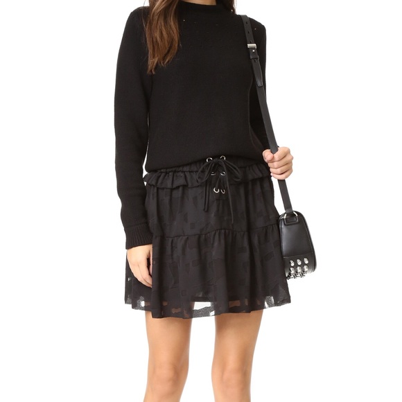 IRO Dresses & Skirts - IRO Carmel Tiered Chiffon Skirt, Black NWT